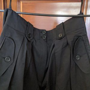 Designer  Black Cotton Gabardine Full Pant